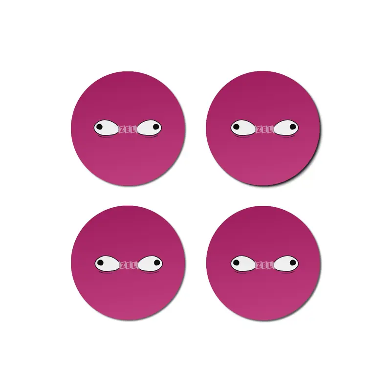 Cartoon Eyes - Wonky Face Bardak Altlığı