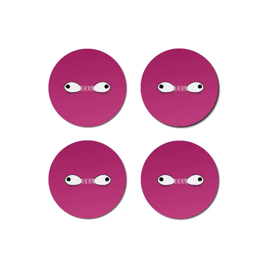 Cartoon Eyes - Wonky Face Bardak Altlığı