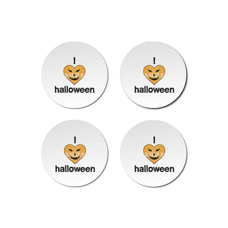 I Love Halloween Bardak Altlığı