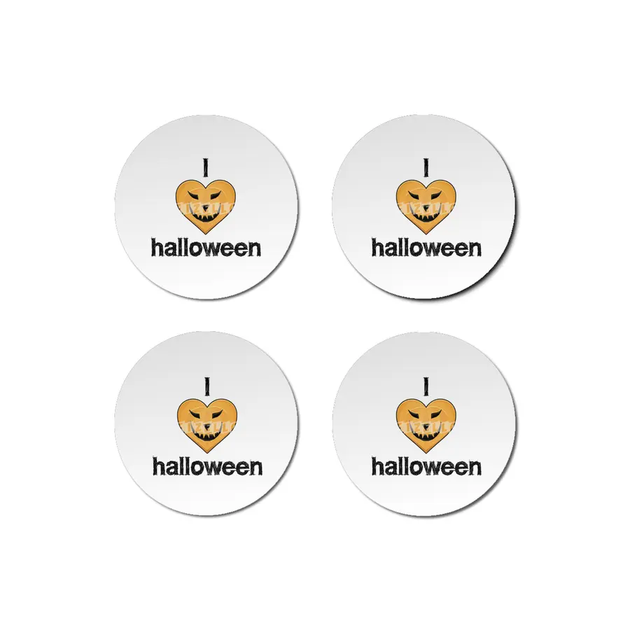 I Love Halloween Bardak Altlığı