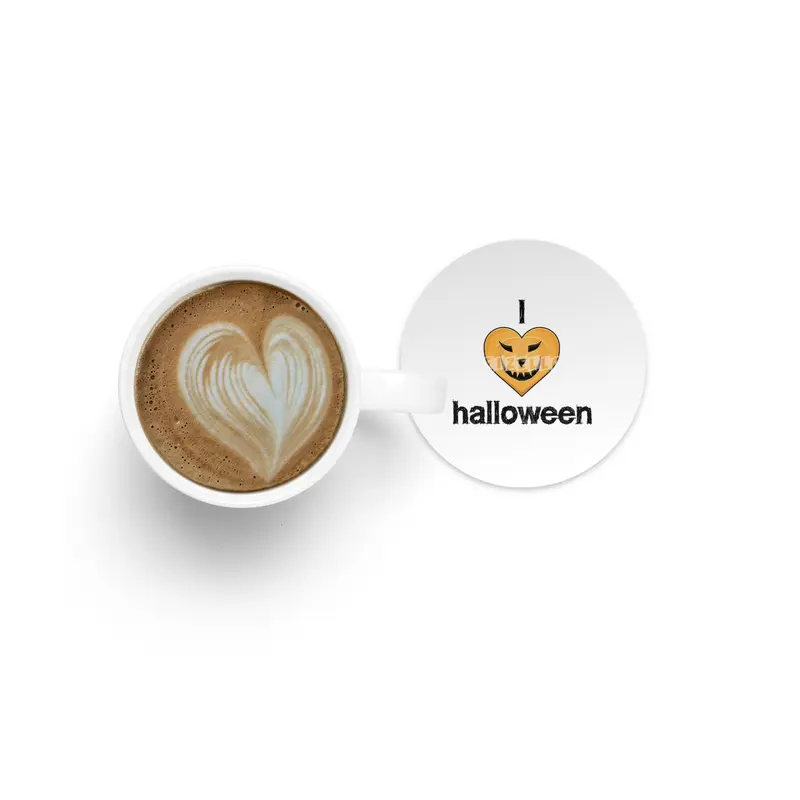 I Love Halloween Bardak Altlığı