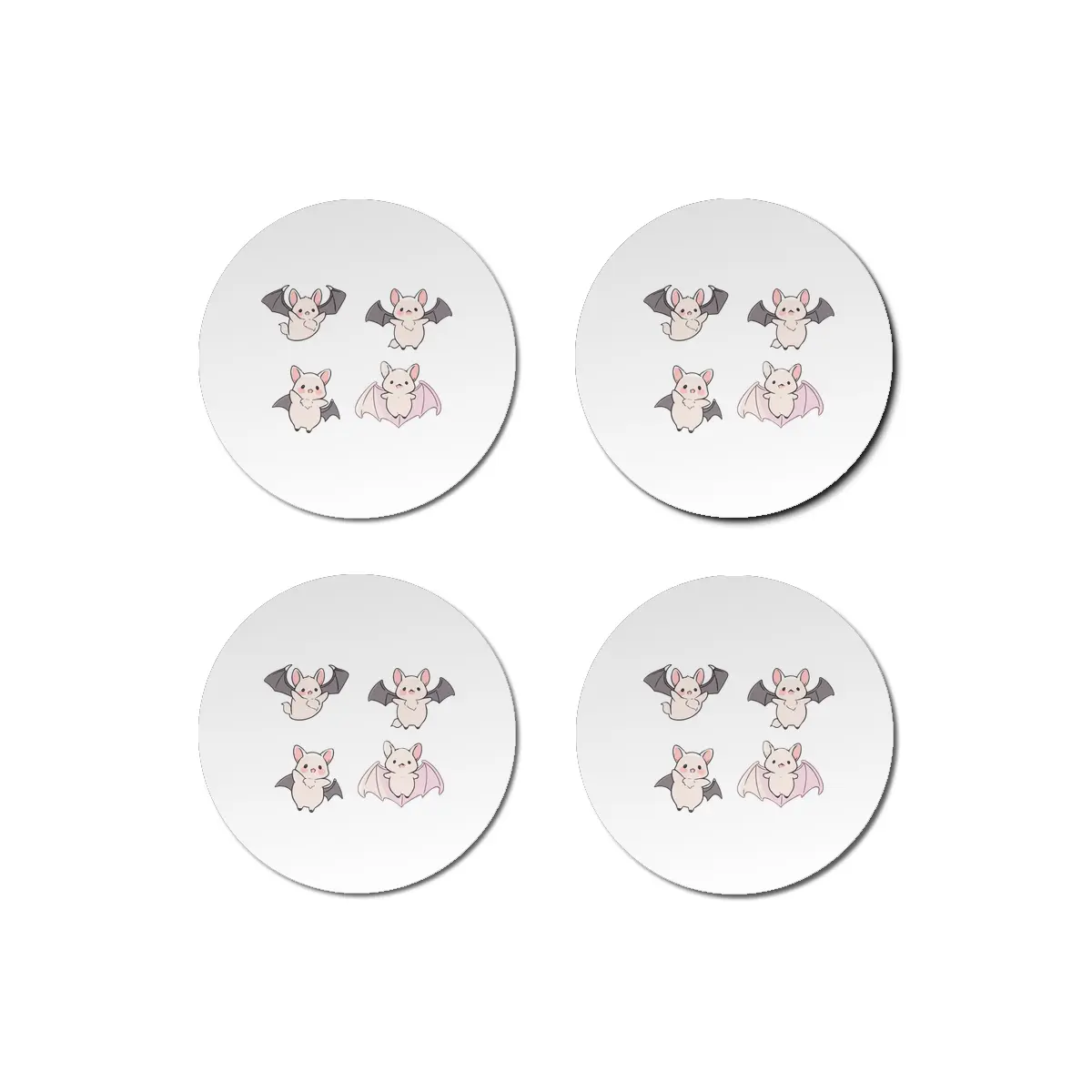 Cute Bat Bardak Altlığı