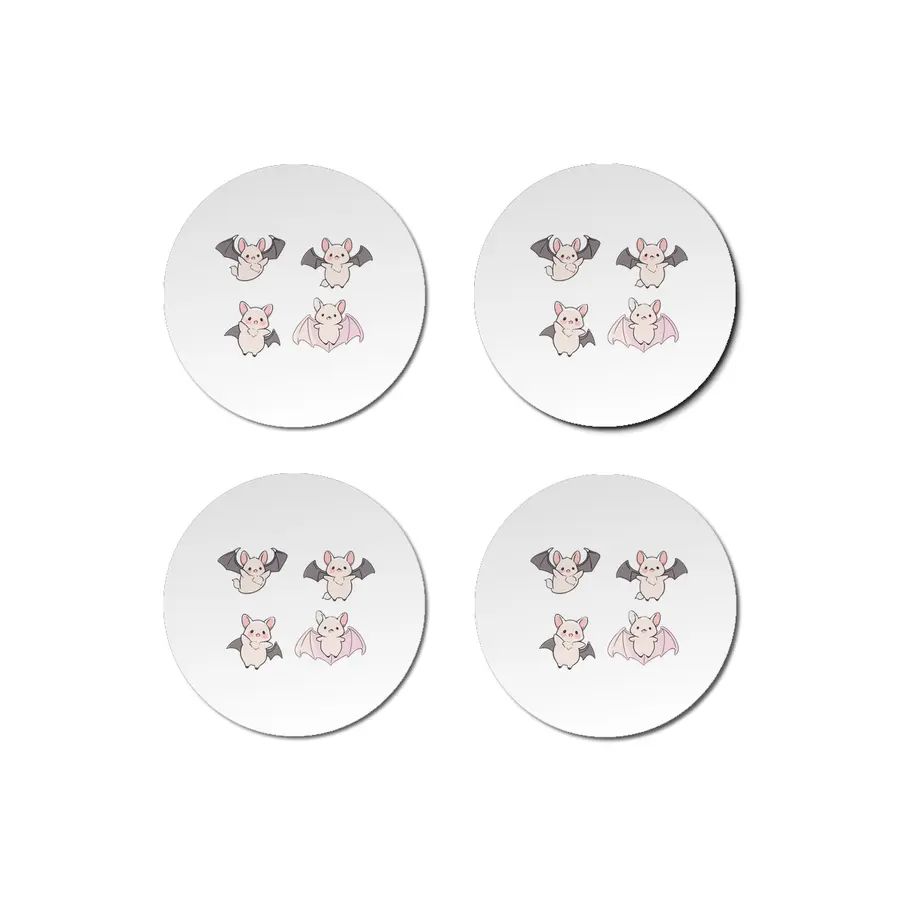 Cute Bat Bardak Altlığı