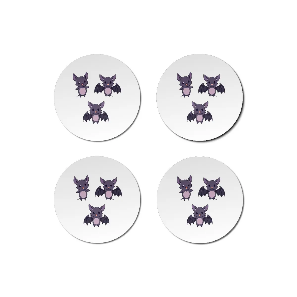 Cute Bat Bardak Altlığı