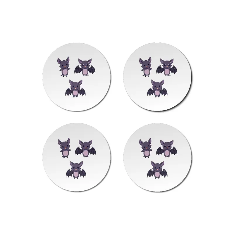 Cute Bat Bardak Altlığı