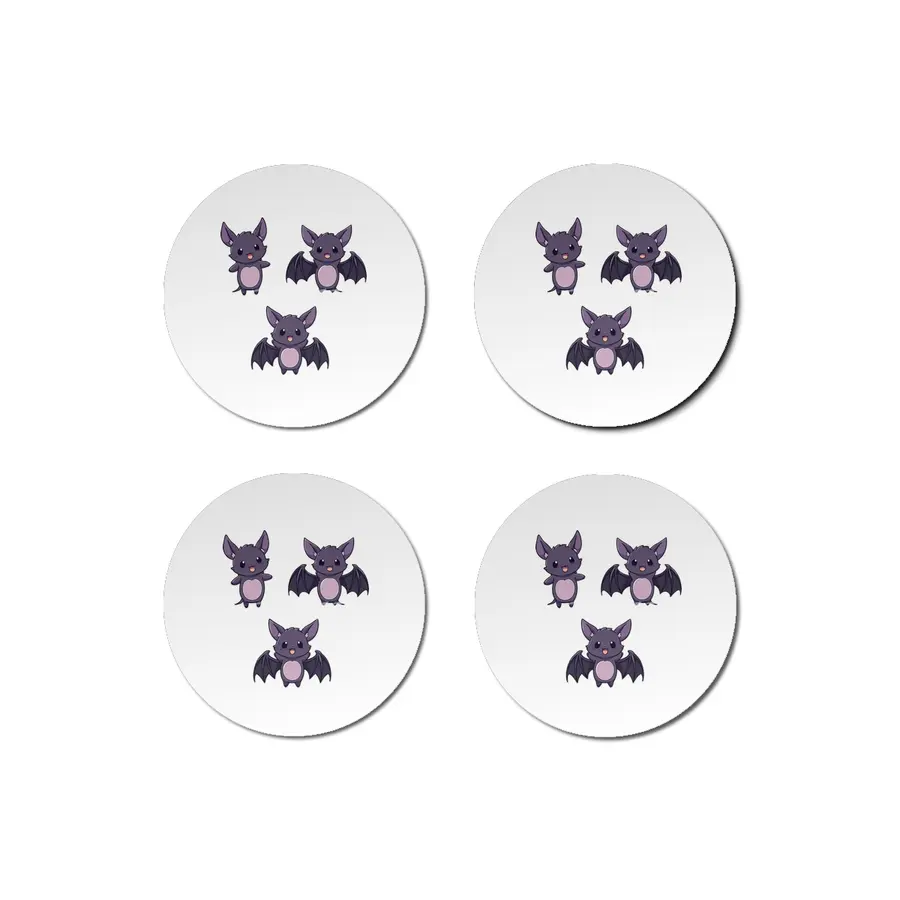 Cute Bat Bardak Altlığı