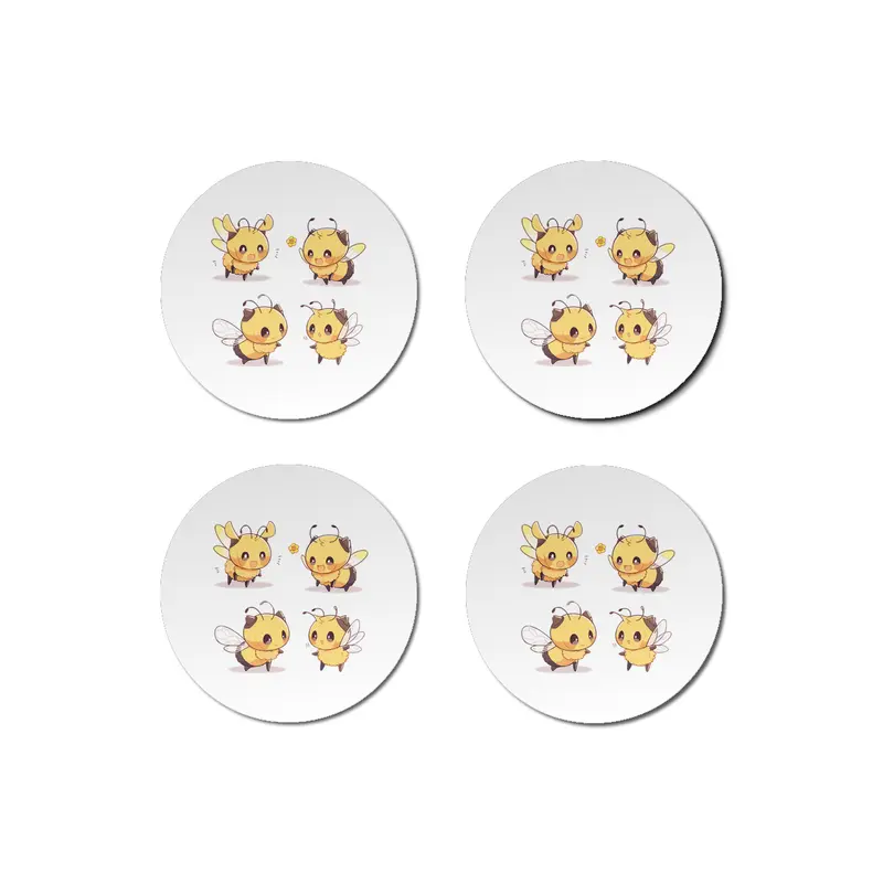 Cute Bee Bardak Altlığı
