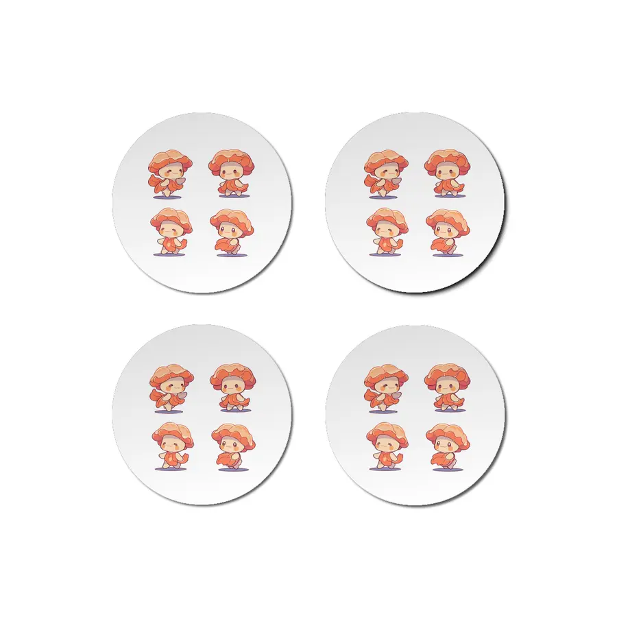 Cute Coral Bardak Altlığı