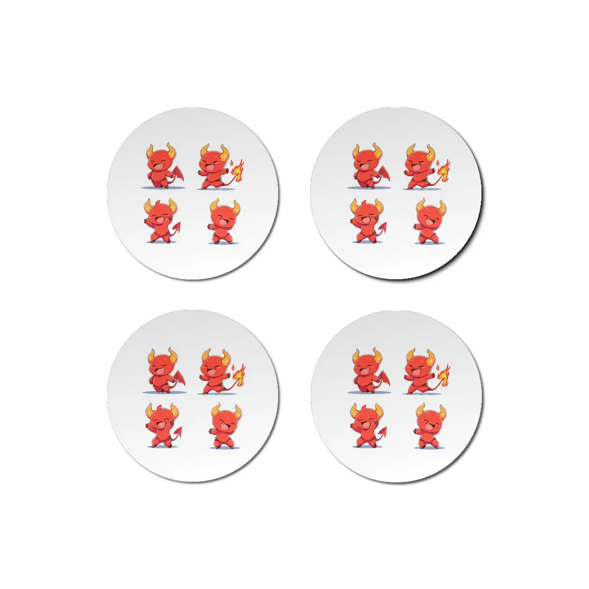 Cute Devil Bardak Altlığı