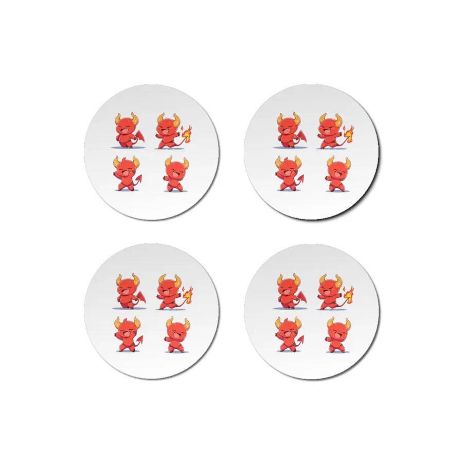 Cute Devil Bardak Altlığı
