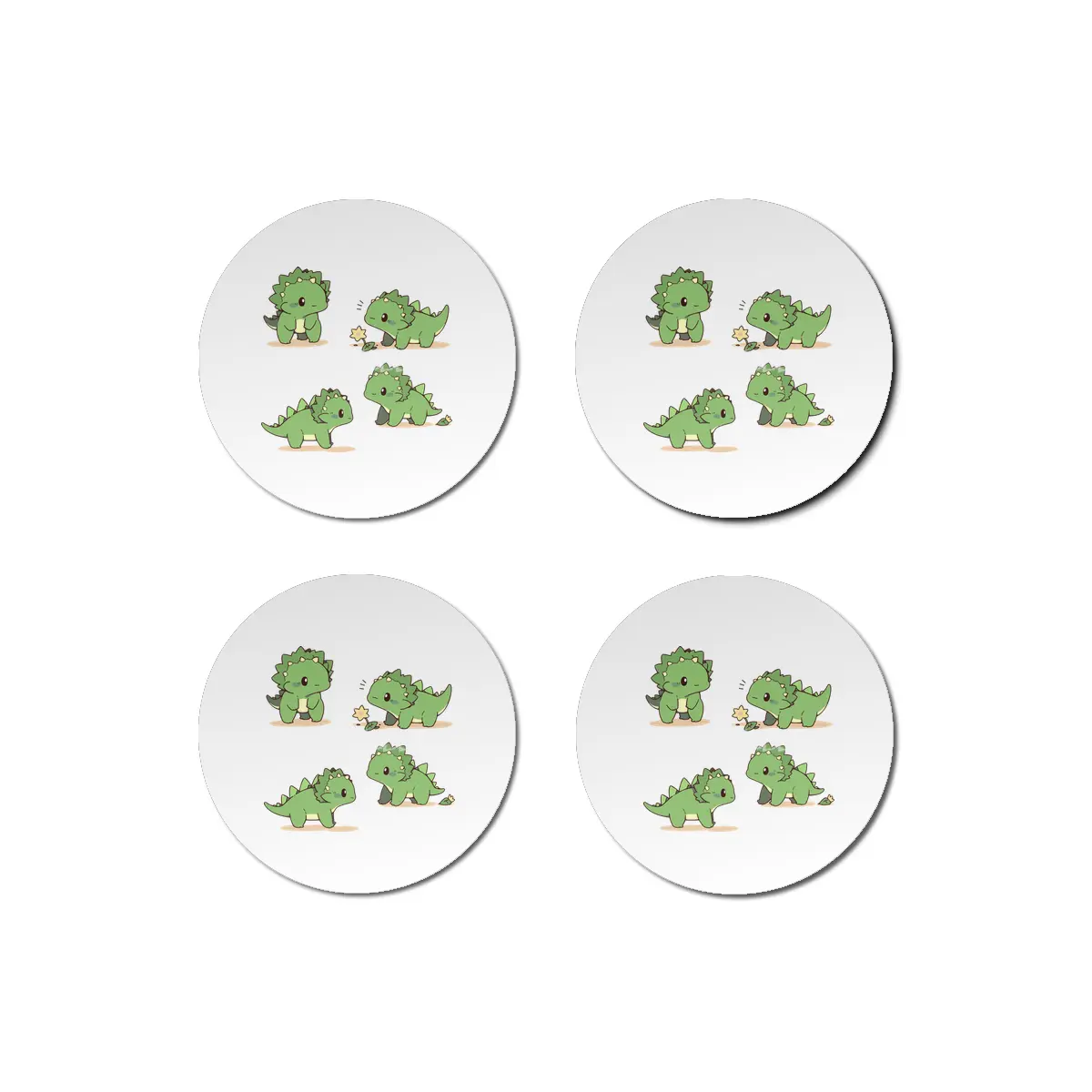 Cute Dinosaurs Bardak Altlığı