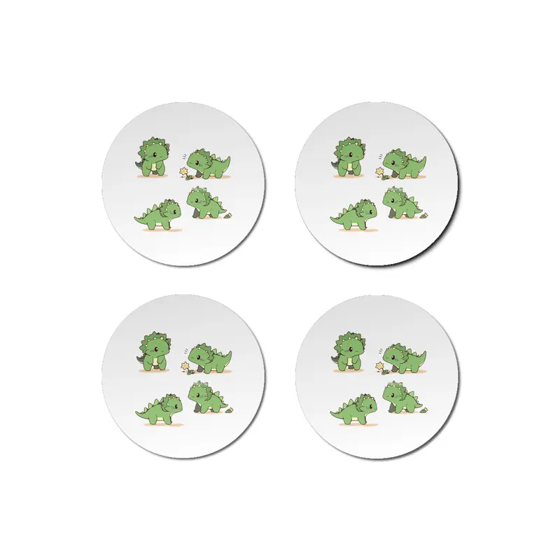 Cute Dinosaurs Bardak Altlığı