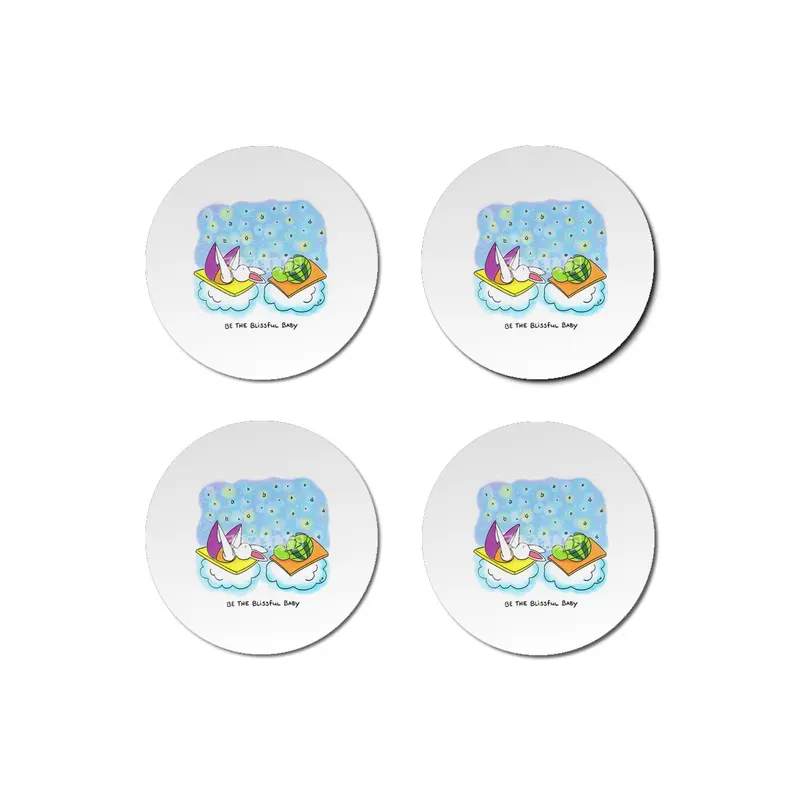 Bunny Daze Yoga - Be the blissful baby Bardak Altlığı