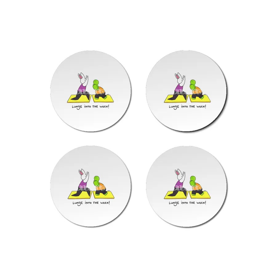 Bunny Daze Yoga - Lunge into the week! Bardak Altlığı