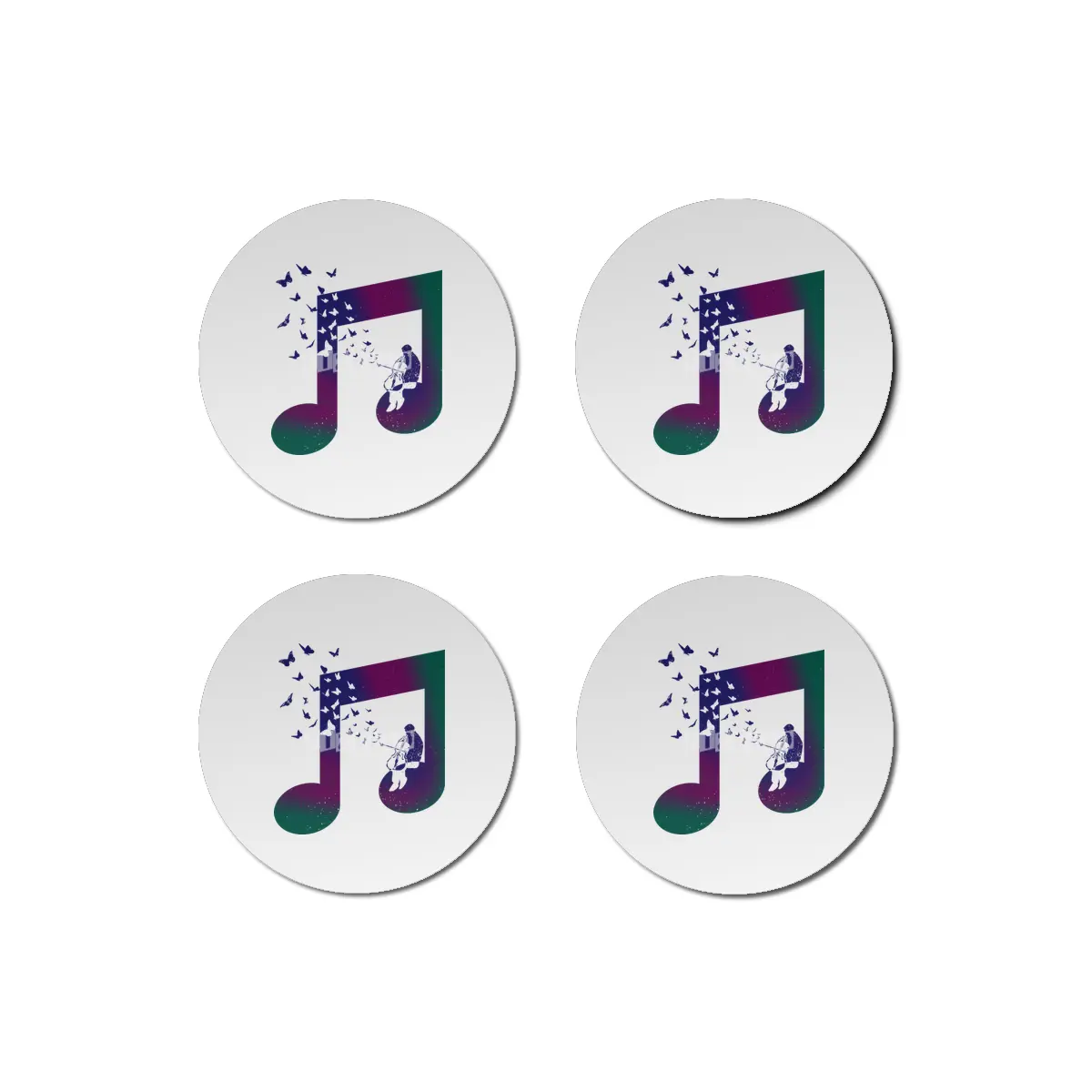 Music Cello Bardak Altlığı