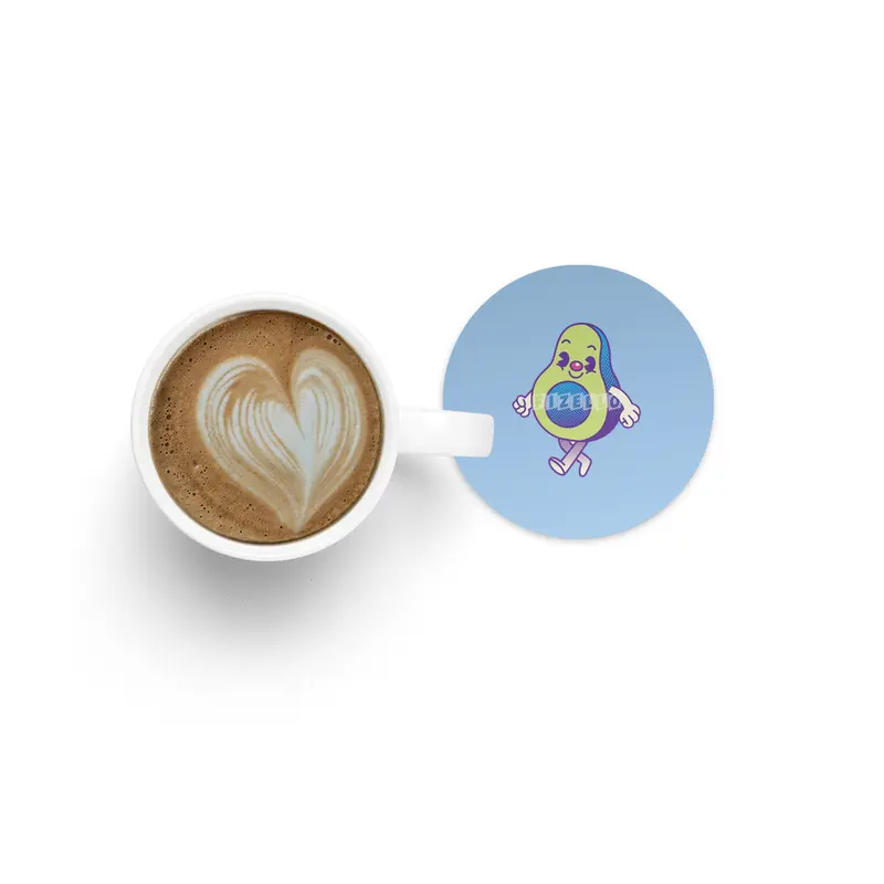 Cute Retro Avocado Bardak Altlığı