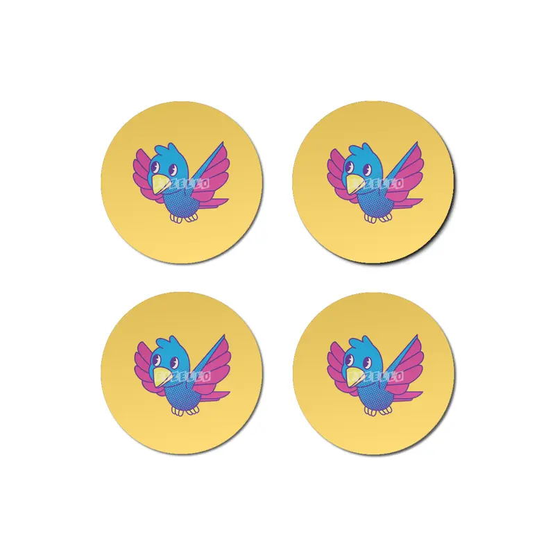 Cute Retro Bird Bardak Altlığı