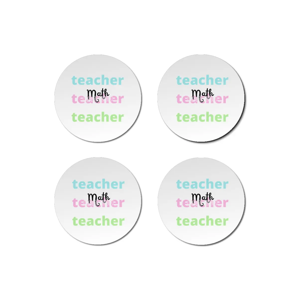 Math Teacher Bardak Altlığı