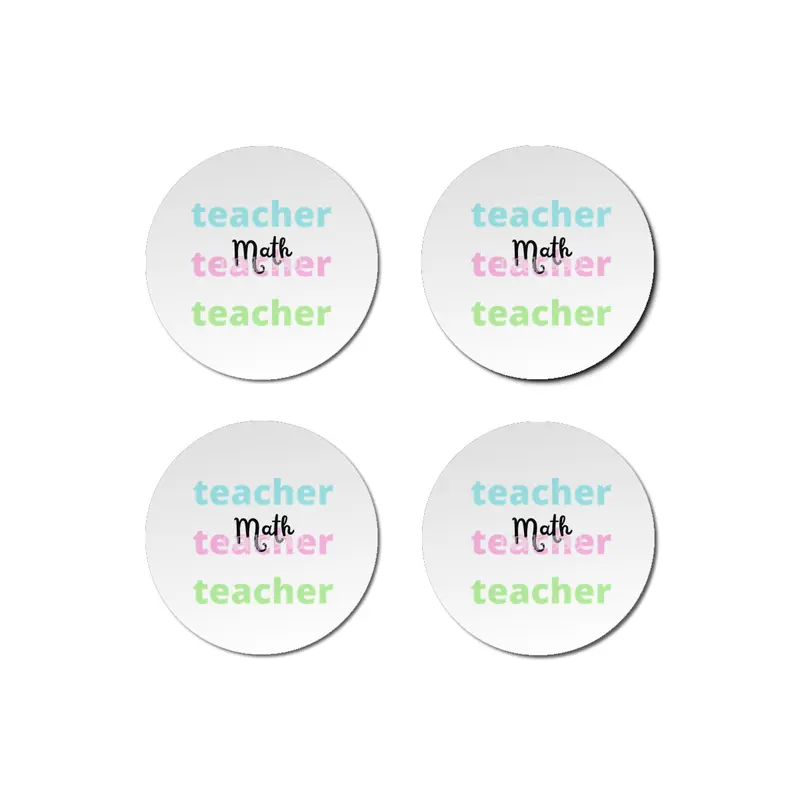 Math Teacher Bardak Altlığı