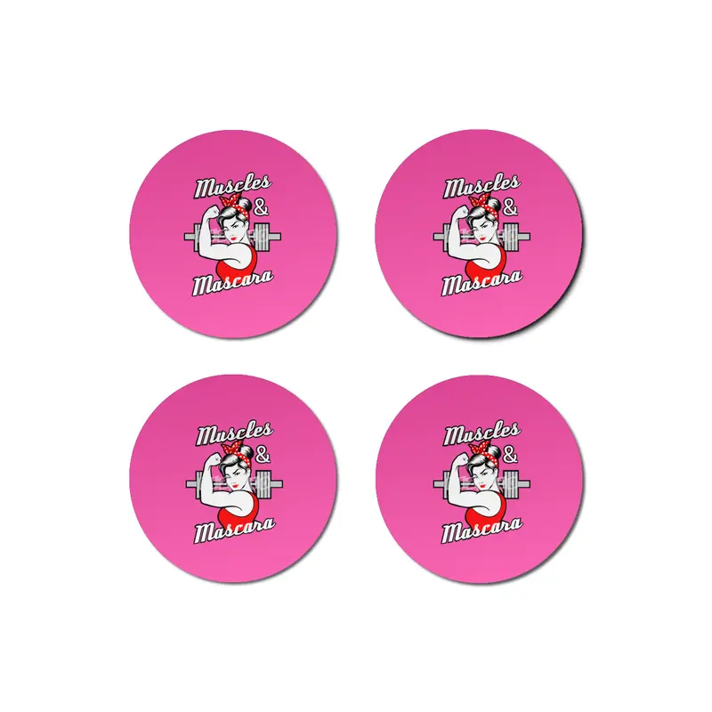 Barbell Girl Strong and Girly Bardak Altlığı