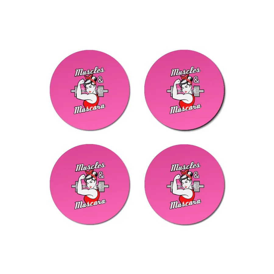 Barbell Girl Strong and Girly Bardak Altlığı