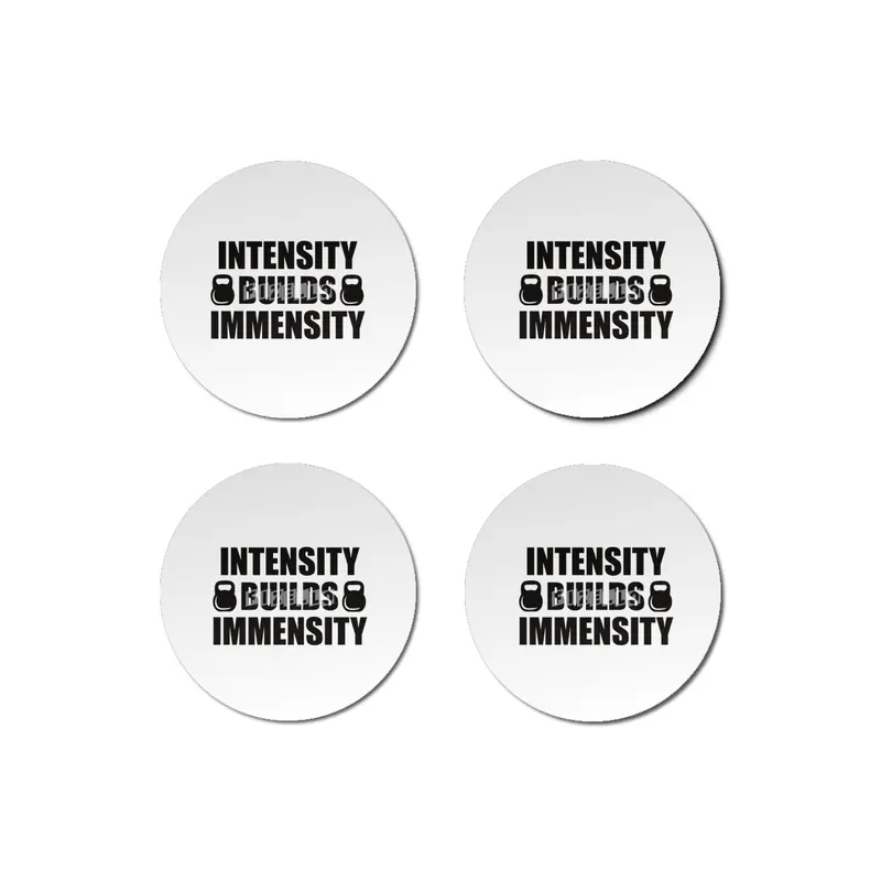 Bodybuilding - Intensity Builds Immensity Bardak Altlığı