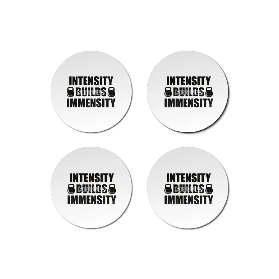 Bodybuilding - Intensity Builds Immensity Bardak Altlığı
