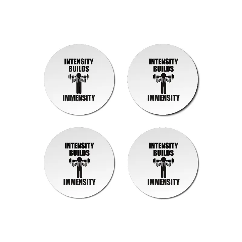 Bodybuilding - Intensity Builds Immensity Bardak Altlığı