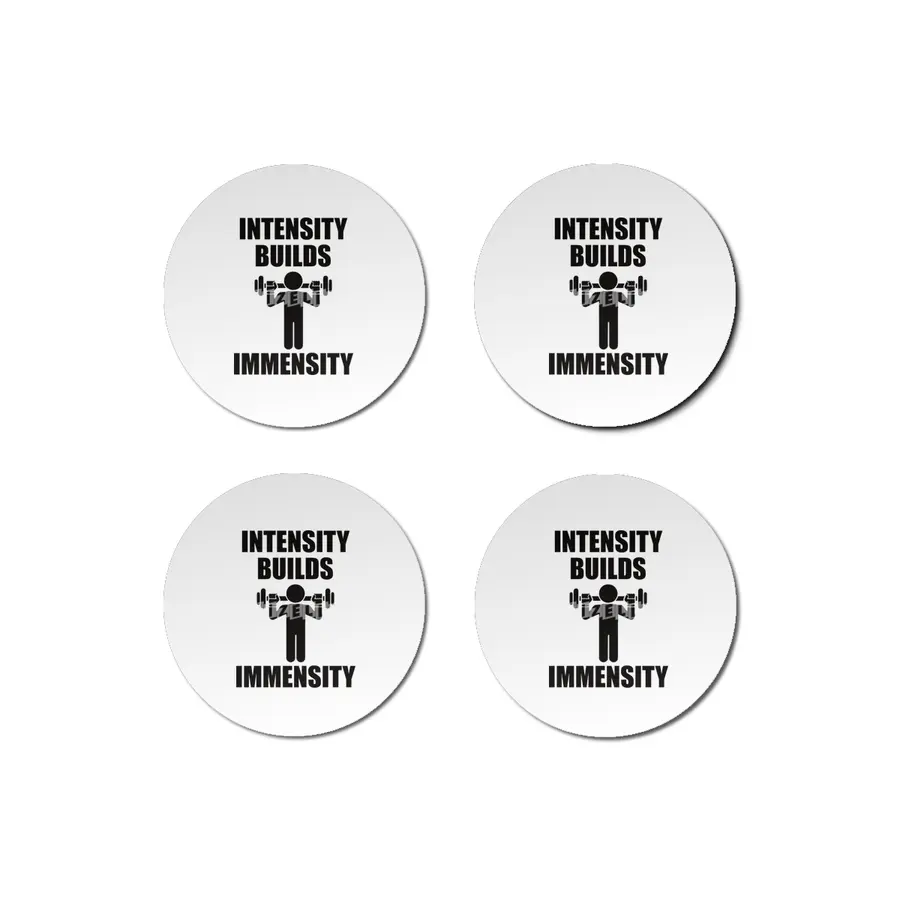 Bodybuilding - Intensity Builds Immensity Bardak Altlığı