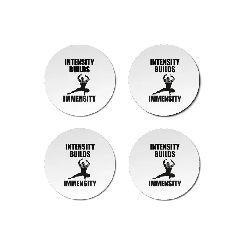 Bodybuilding - Intensity Builds Immensity Bardak Altlığı