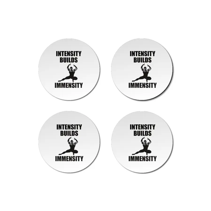 Bodybuilding - Intensity Builds Immensity Bardak Altlığı