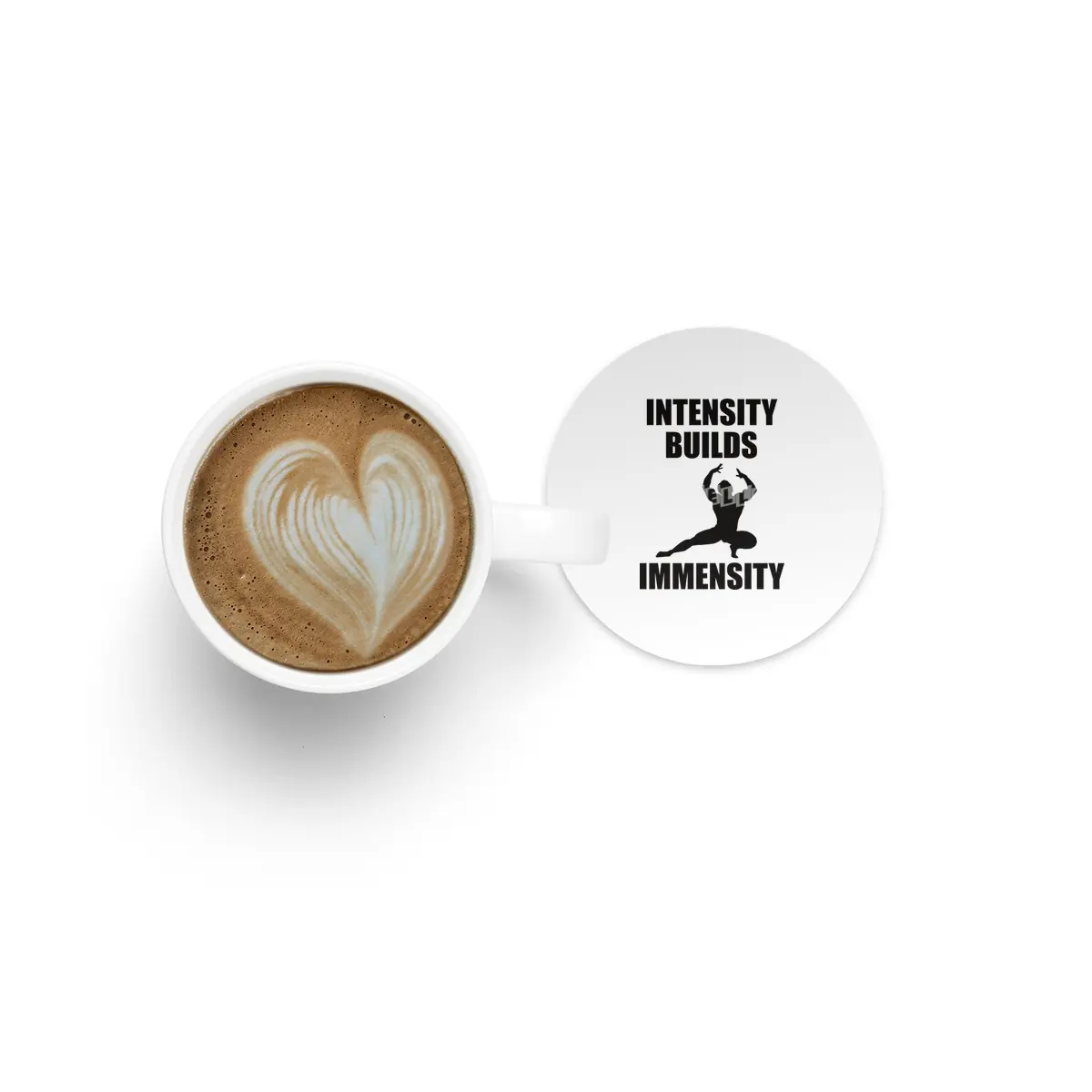 Bodybuilding - Intensity Builds Immensity Bardak Altlığı
