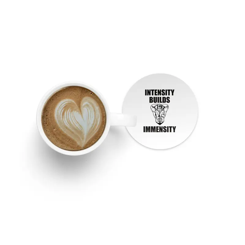 Bodybuilding - Intensity Builds Immensity Bardak Altlığı