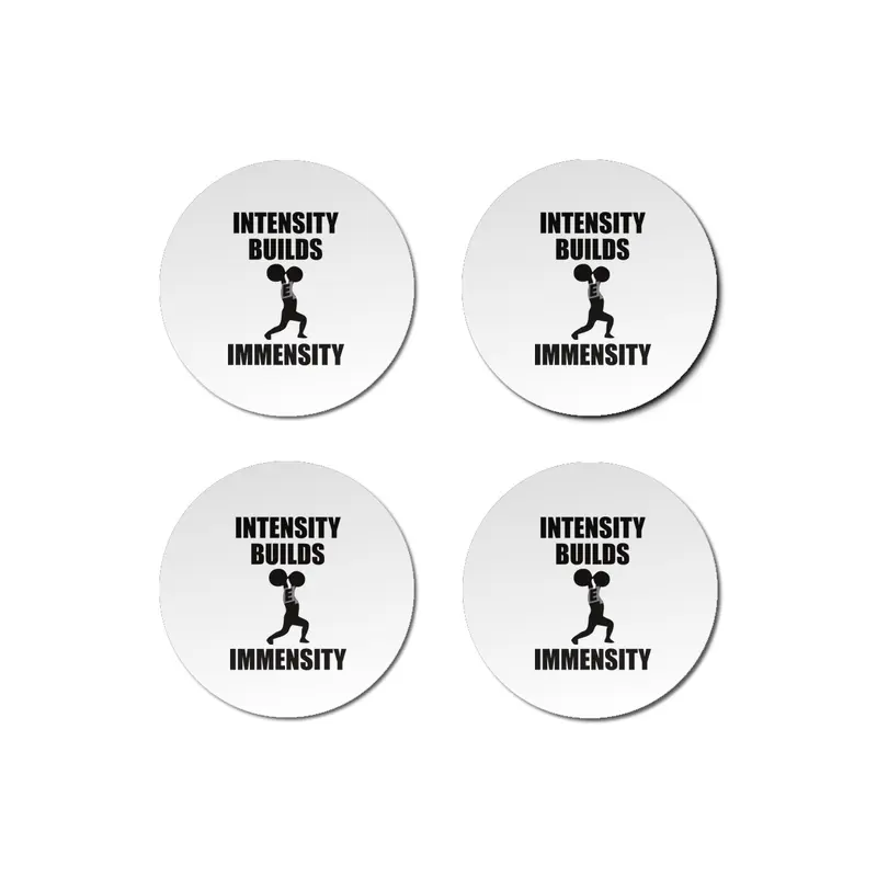 Bodybuilding - Intensity Builds Immensity Bardak Altlığı