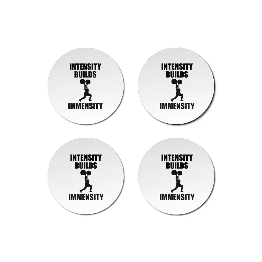 Bodybuilding - Intensity Builds Immensity Bardak Altlığı