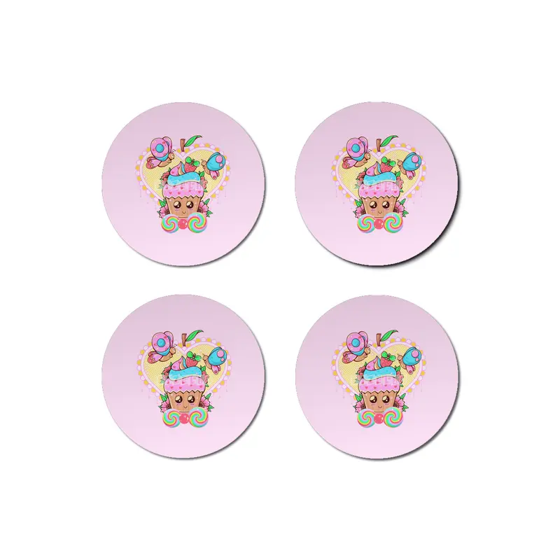 Kawaii Cupcake Bardak Altlığı