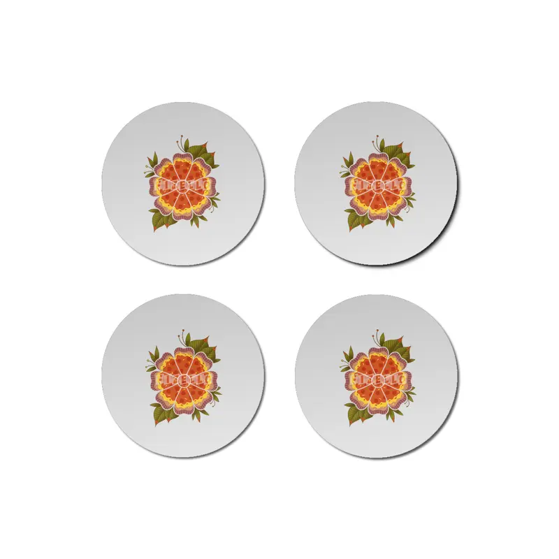 Pizza Flower Bardak Altlığı