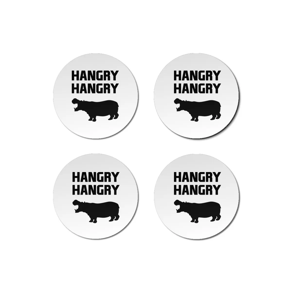 Hangry Hangry Hippos Bardak Altlığı