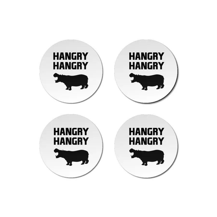 Hangry Hangry Hippos Bardak Altlığı