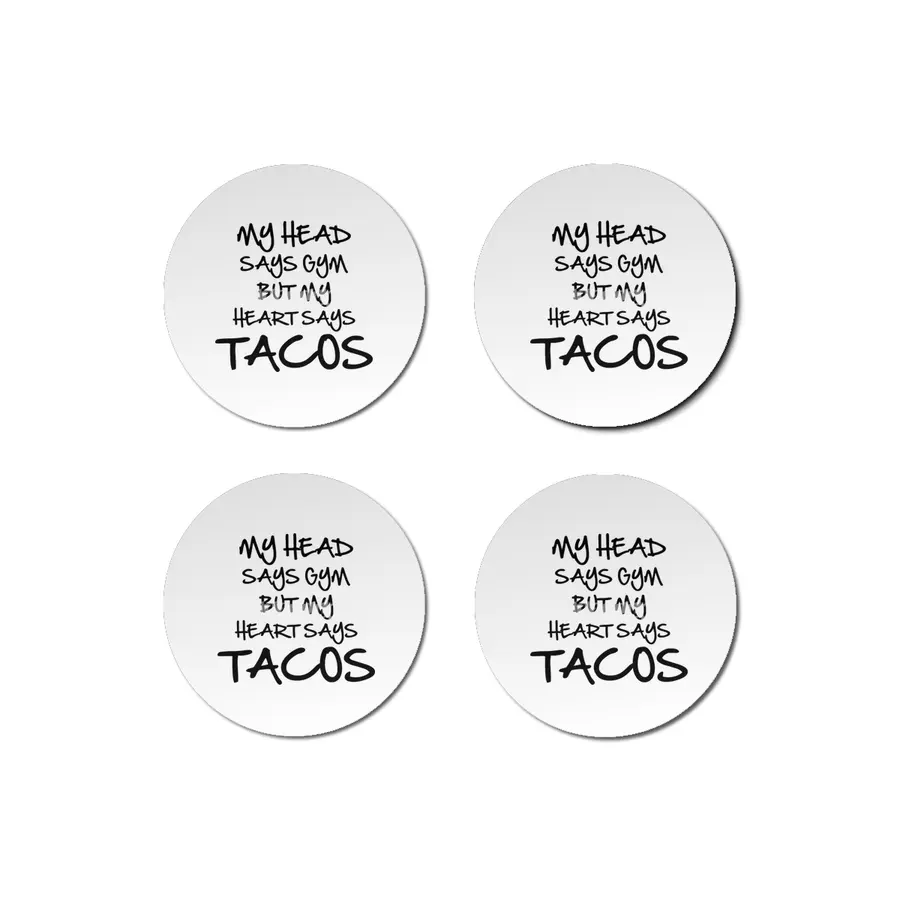 Heart Says Tacos Bardak Altlığı
