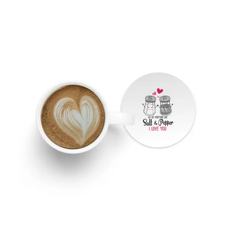Valentine day, Wedding gifts Bardak Altlığı