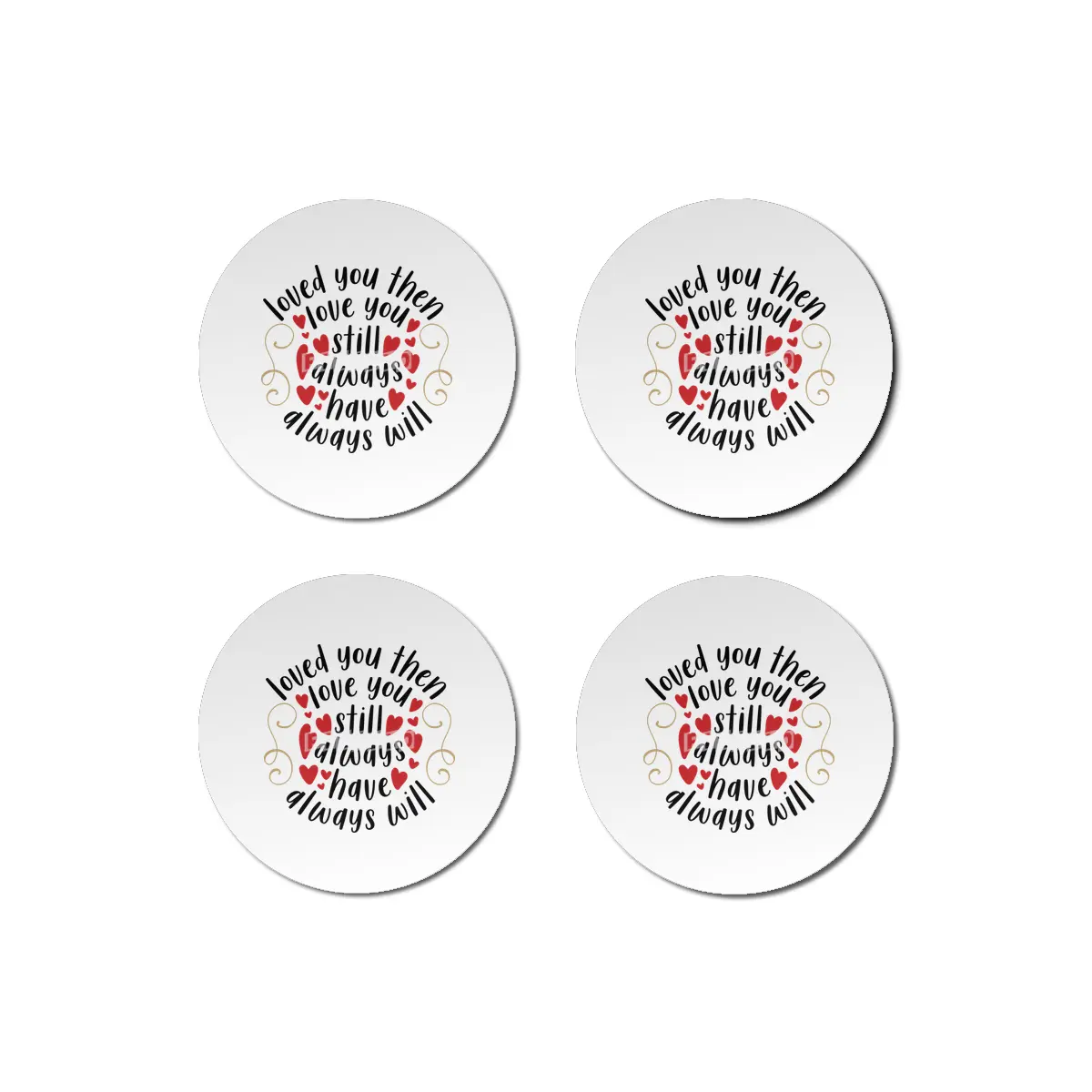 Valentine day, Wedding gifts Bardak Altlığı