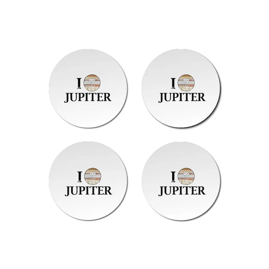 I Heart Jupiter Bardak Altlığı