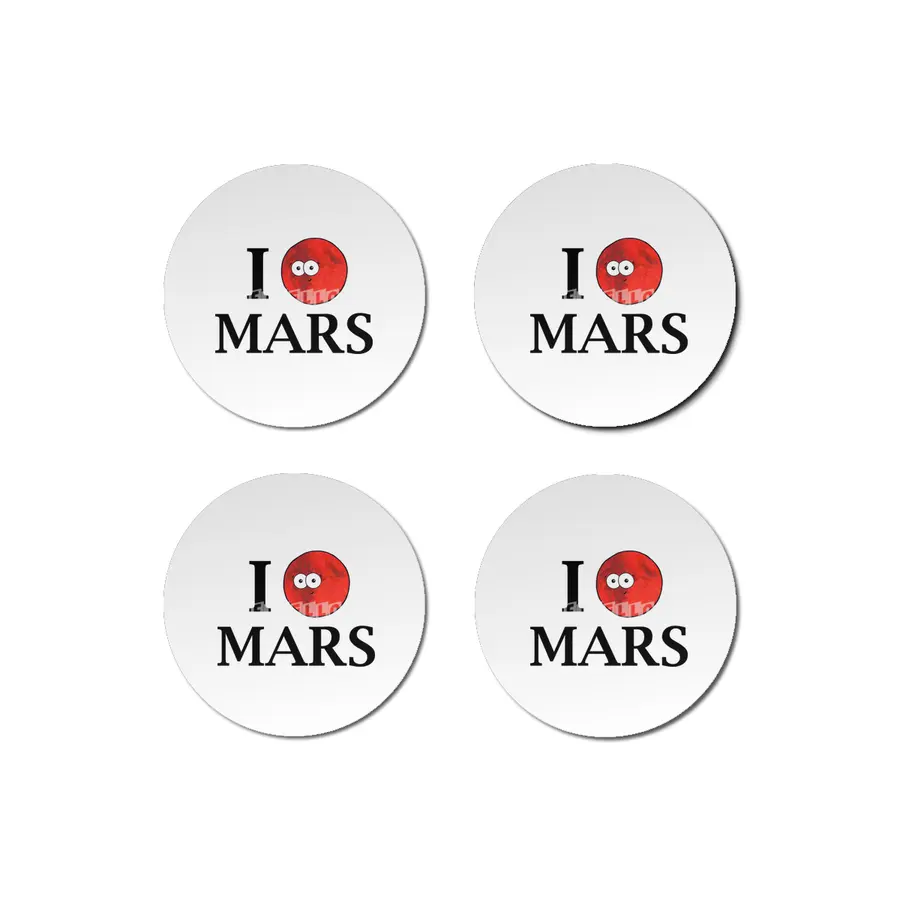 I Heart Mars Bardak Altlığı