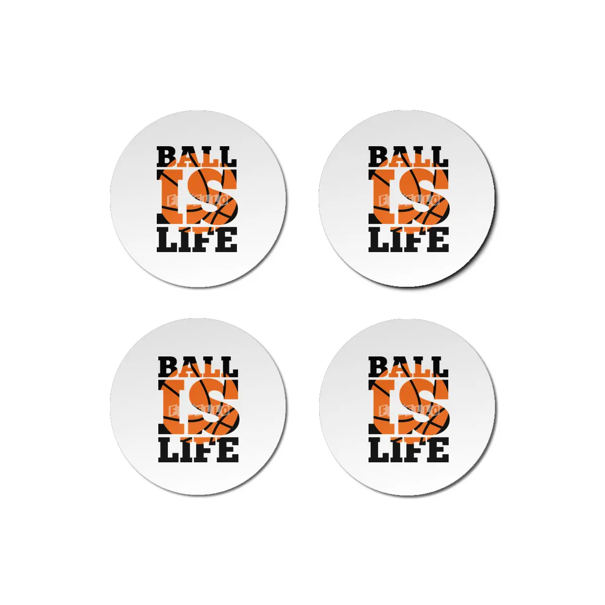 Ball Is Life Quote Bardak Altlığı