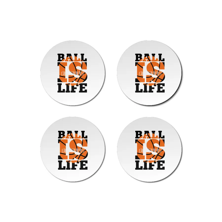 Ball Is Life Quote Bardak Altlığı