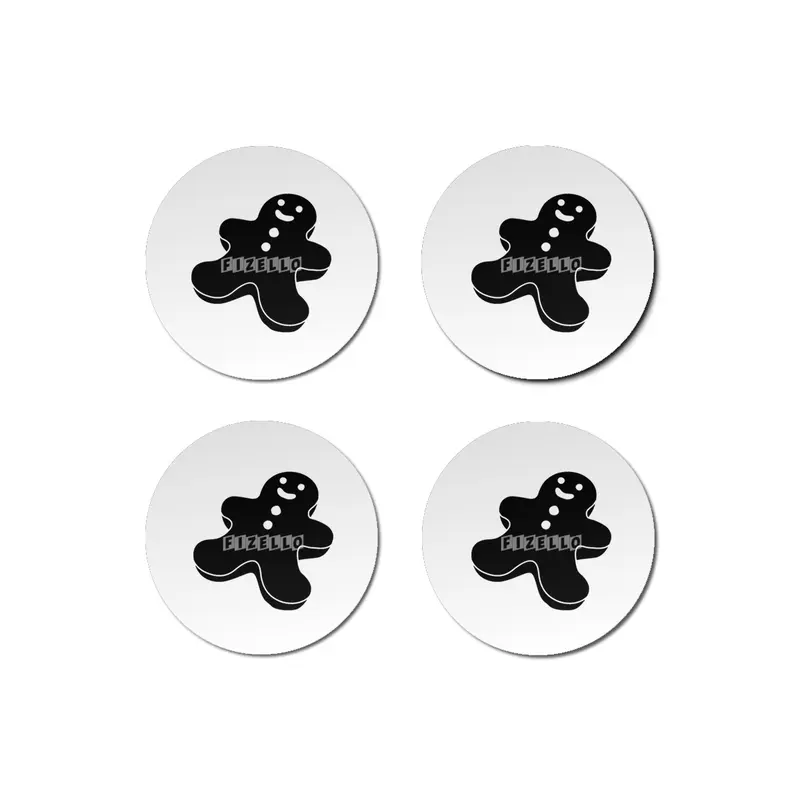 Cookie Man Silhouette Bardak Altlığı