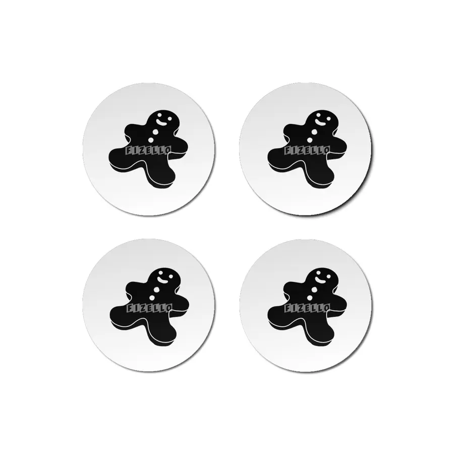 Cookie Man Silhouette Bardak Altlığı