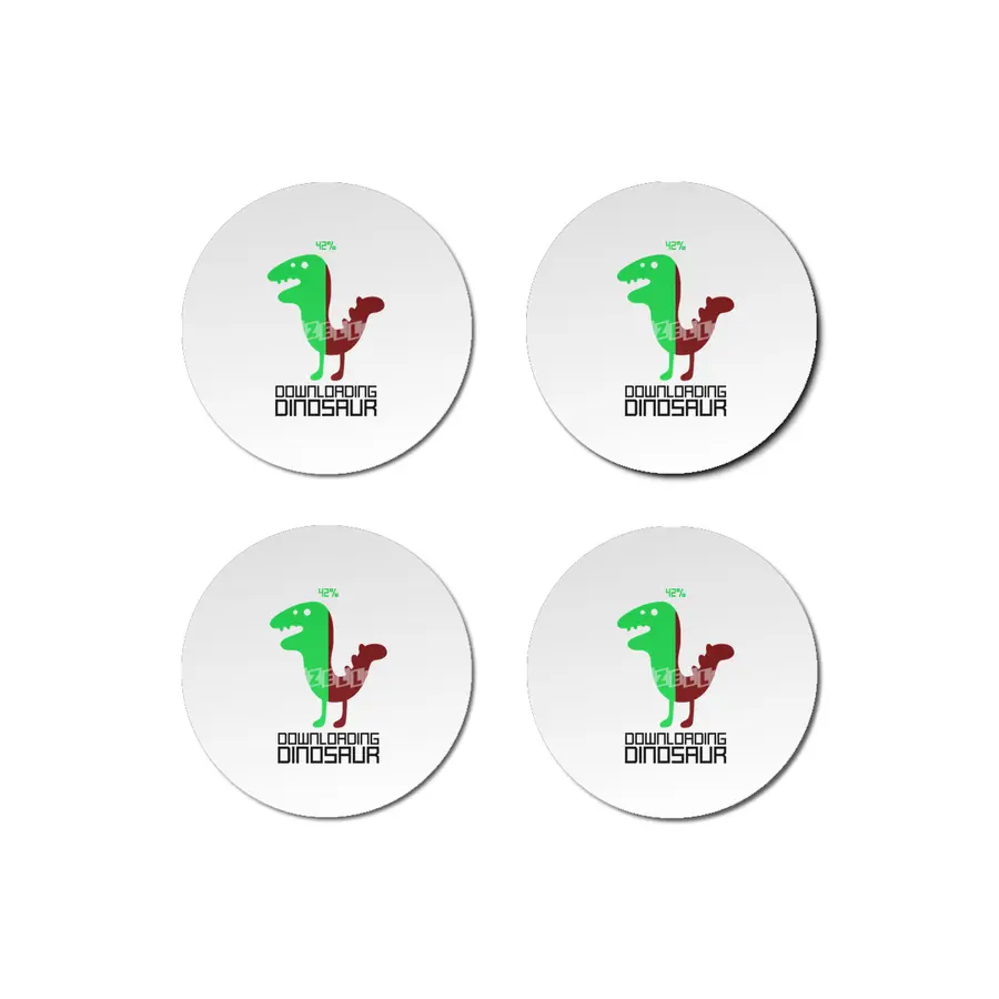 Downloading Dinosaur Bardak Altlığı
