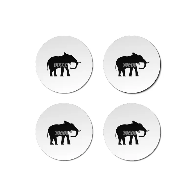 Elephant Silhouette Bardak Altlığı